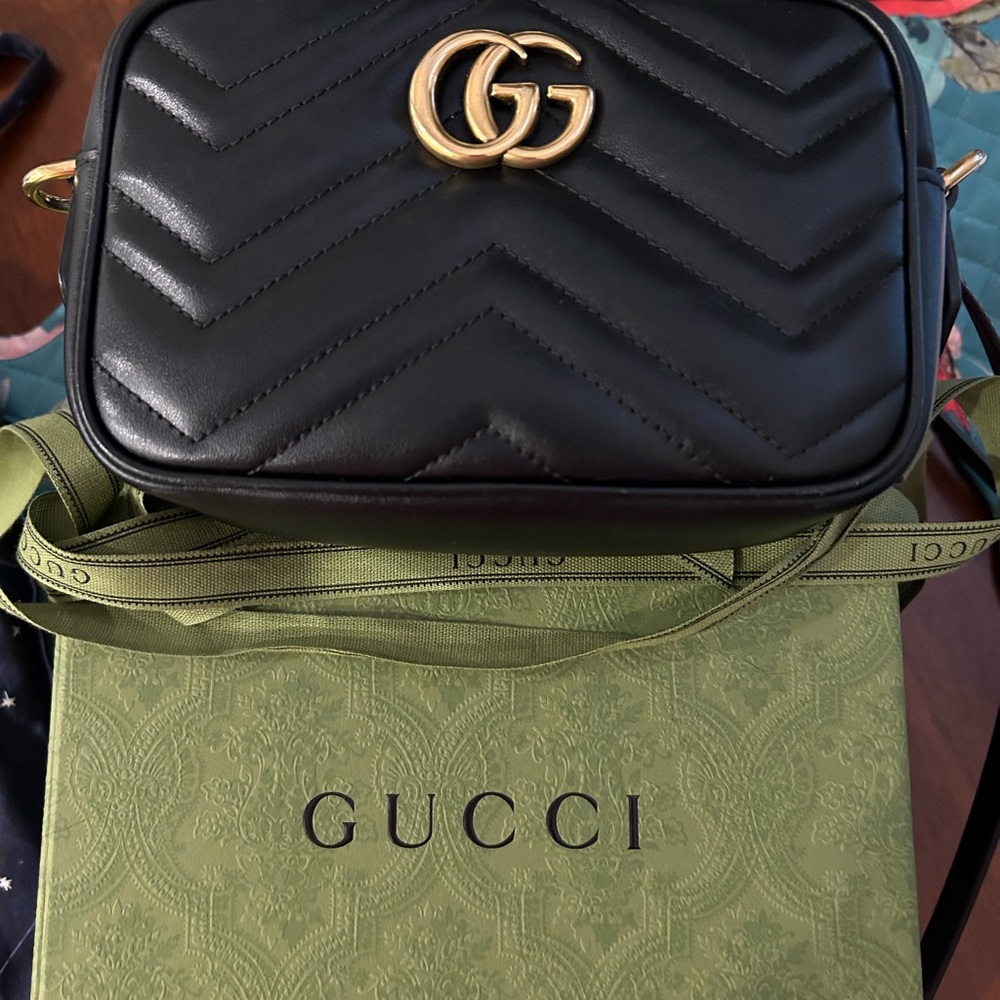 Authentic Gucci Marmont Mini Camera Bag